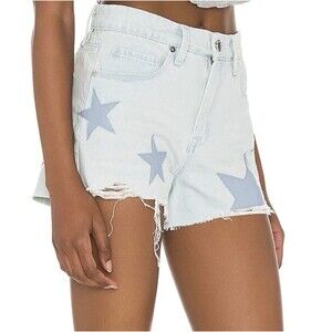 BLANKNYC  The Barrow Vintage High Rise Short Stars Patches Y2K Distressed Sz 30